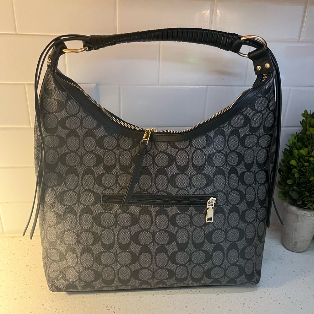 Elegant Black Patterned Women's Bag